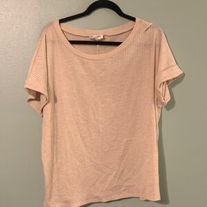 BiBi Women's Cream Short Sleeve Tee nwot